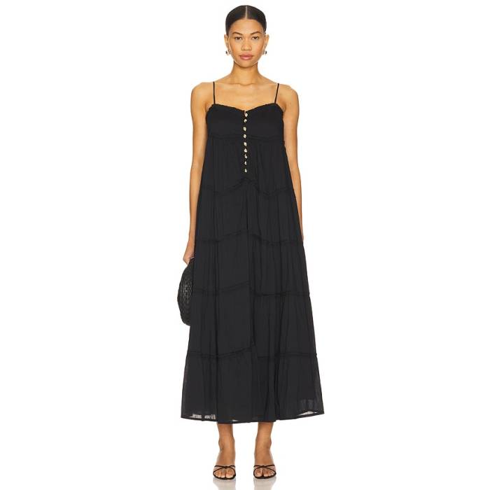 ショウミーユアムームー Show Me Your Mumu 【 Gracie Midi Dress Women Black Voile 】 お召しもの レディース 黒いこと 黒いこと レディースファッション-ドレス