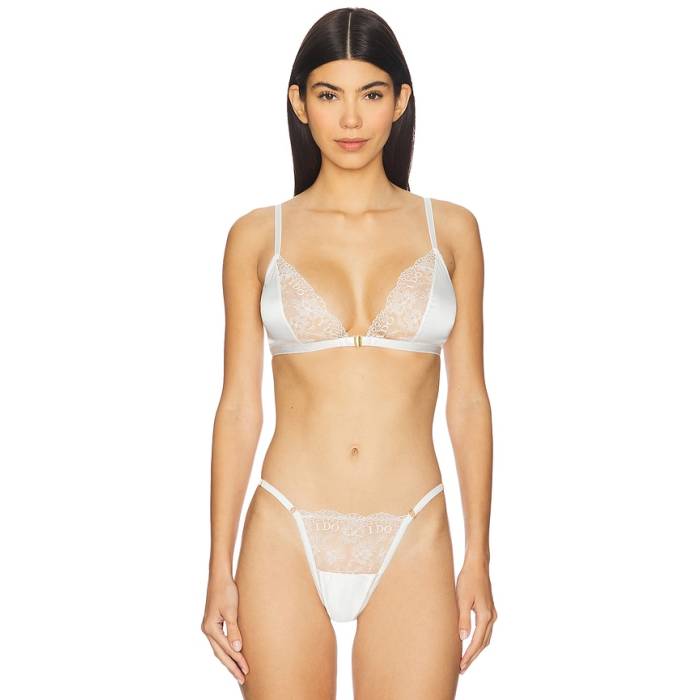 ハンキーパンキー Hanky Panky 【 I Do Triangle Bralette Women Light Ivory 】 レディース 象牙色