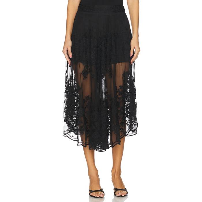 Sea 【 Arielle Lace Flared Pant Women Black 】 ズボン下 レディース 黒いこと 黒いこと