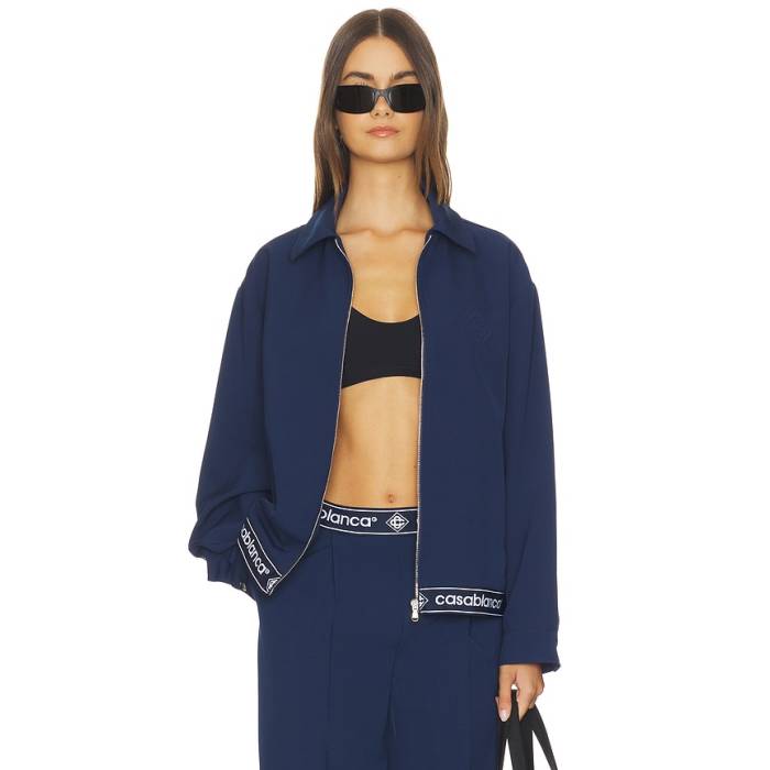 カサブランカ Casablanca 【 Sports Tailored Jacket Women Navy 】 Jacket 上衣 レディース 紺色 米国海軍