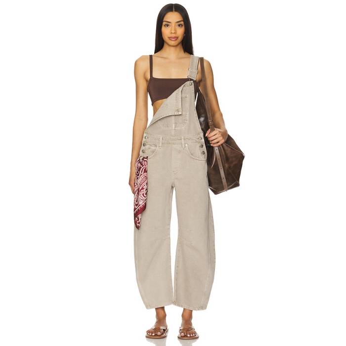 フリーピープル Free People 【 X We The Free Good Luck Overall Women Cobblestone 】 無償性 レディース