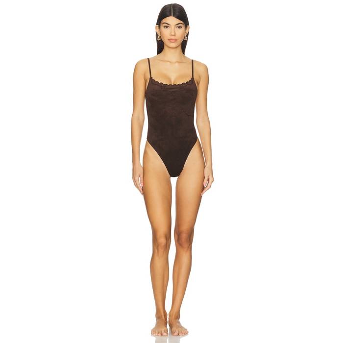 Frankies Bikinis 【 Juliet One Piece Women Desert Suede 】 レディース スエード・スウェード