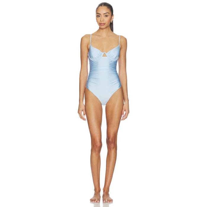 Simkhai 【 Laine Ruched One Piece Women Tidepool 】 レディース