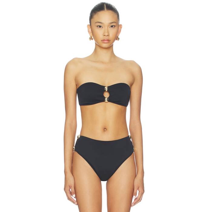 Simkhai 【 Nicola Bandeau Bikini Top Women Black 】 レディース 黒いこと 黒いこと
