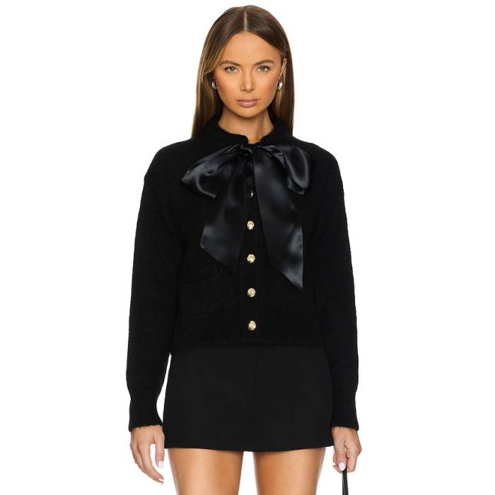 Anine Bing 【 Rhodes Cardigan Women Black 】 カーディガン レディース 黒色 ブラック｜スニケス 65,505円