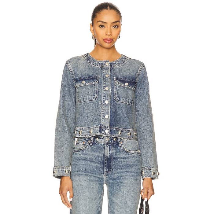 レイルズ Rails 【 Capistrano Jacket Women Desert Sky Studded 】 Jacket ジャケット レディース スカイ｜スニケス