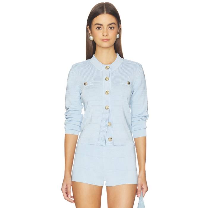 Generation Love 【 Lilla Bandage Cardigan Women Light Blue 】 ジレー レディース 青碧 青碧