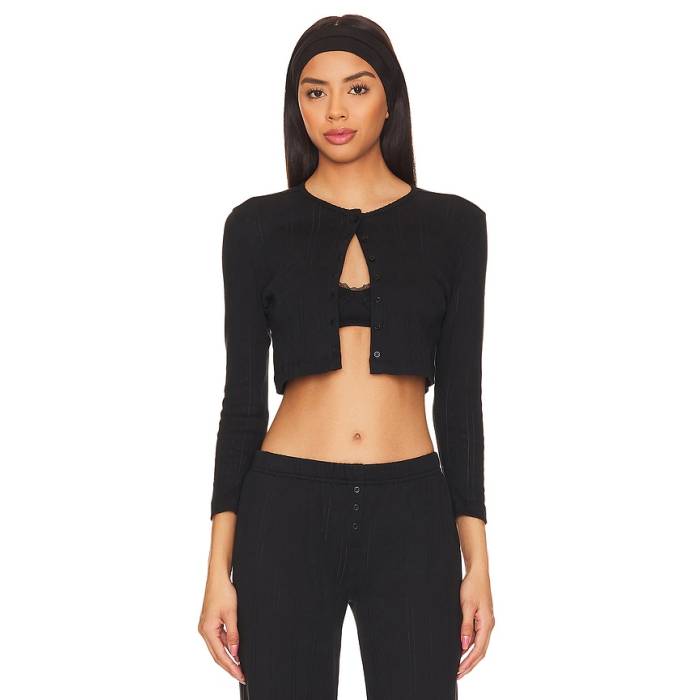 Cou Cou Intimates 【 The Cropped Cardi Women Black 】 レディース 黒いこと 黒いこと