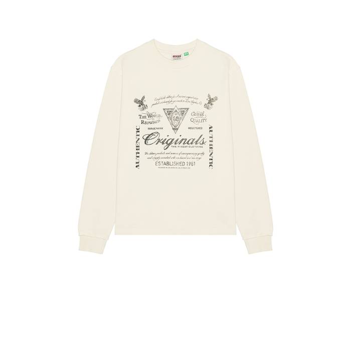 Guess Originals 【 Lightweight Crewneck Sweatshirt Men Sandy Shore 】 スウェット トレーナー メンズ｜スニケス