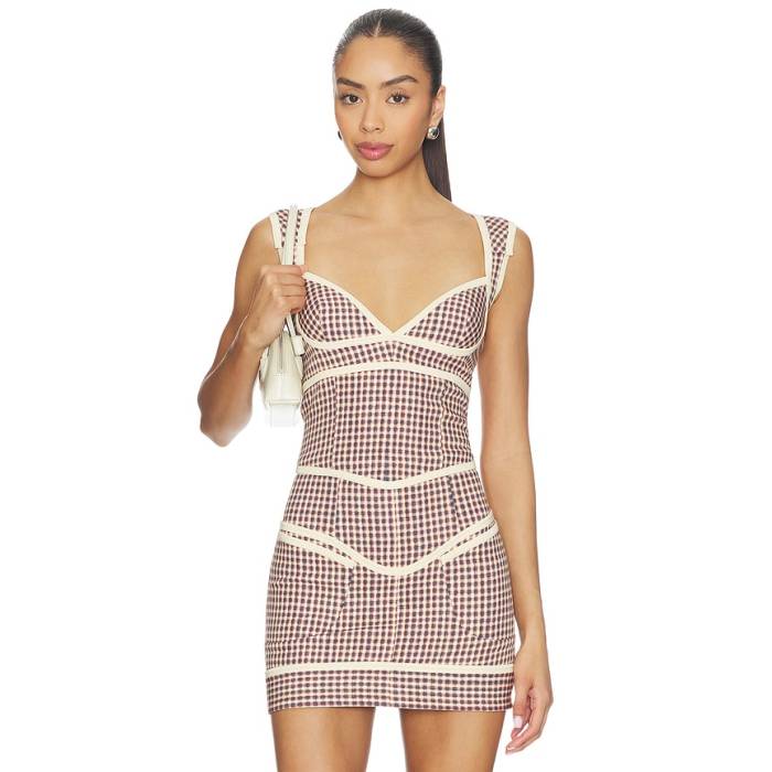 Knwls 【 Neo Bustier Women Plaid 】 ネオ レディース