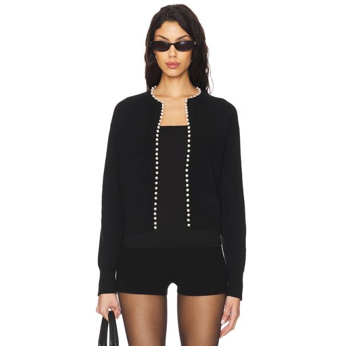 Majorelle 【 Camelli Cardigan Women Black 】 ジレー レディース 黒いこと 黒いこと
