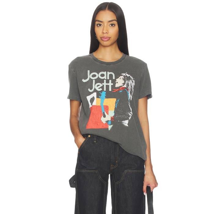 ジャンクフード Junk Food 【 Joan Jett The Vintage Tee Women Vintage Black 】 vintage ビンテージ・ヴィンテージ Tシャツ レディース vintage ビンテージ・ヴィンテージ 黒色 ブラック｜スニケス