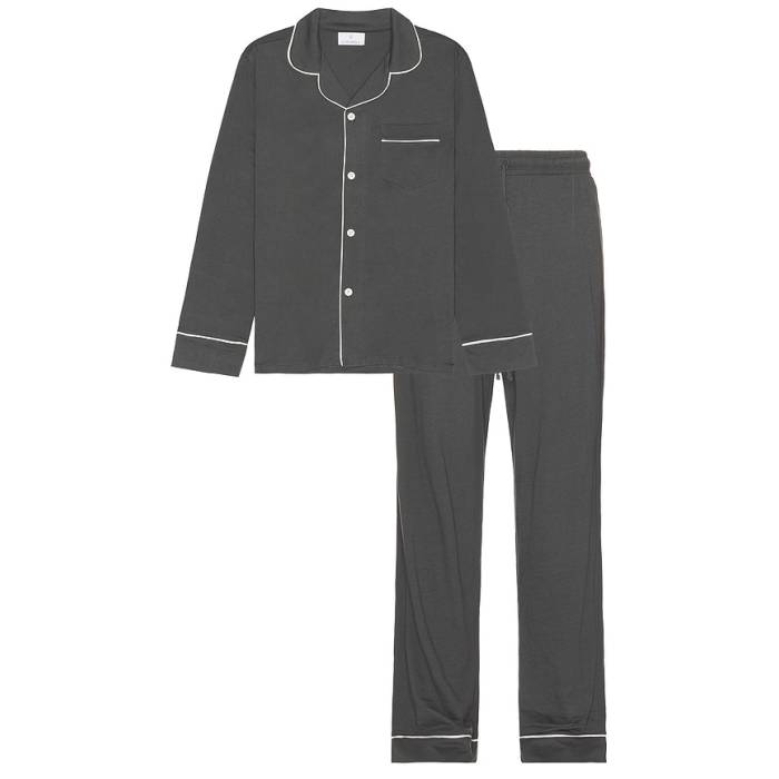 コサベラ Cosabella 【 Classic Pj Set Men Anthracite \u0026Amp; Ivory 】 古典派音楽 メンズ 象牙色