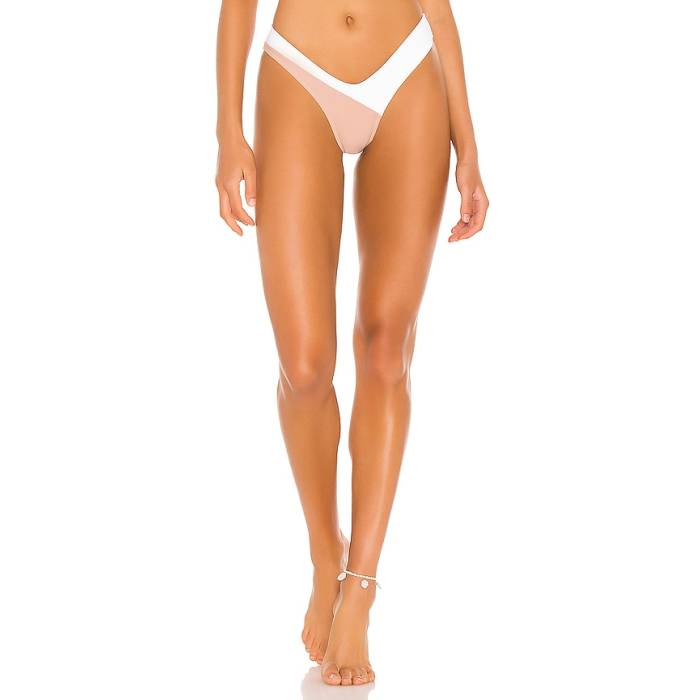 Camila Coelho 【 Rumba Bottom Women White \u0026Amp; Nude 】 ズボン ボトムス レディース 白いこと 白いこと