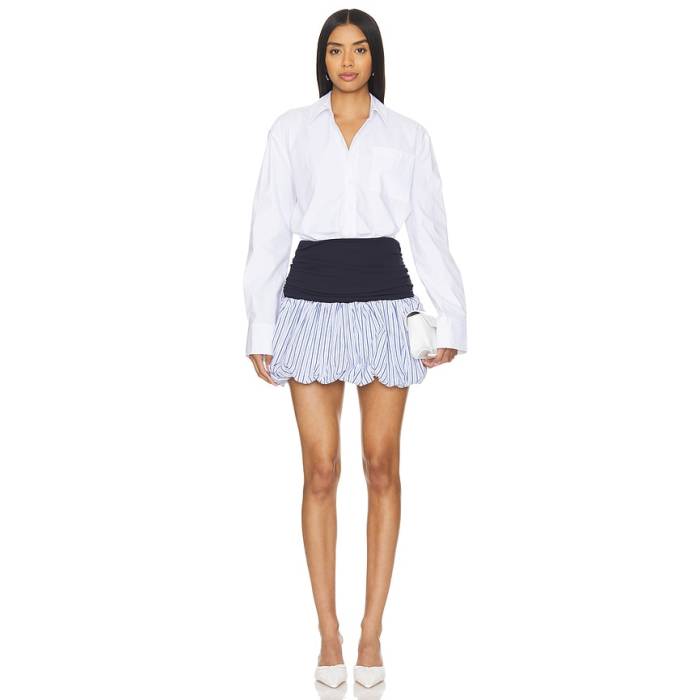 Lovers And Friends 【 Andi Mini Dress Women White \u0026Amp; Navy 】 御召しもの レディース 白いこと 白いこと 紺色 米国海軍