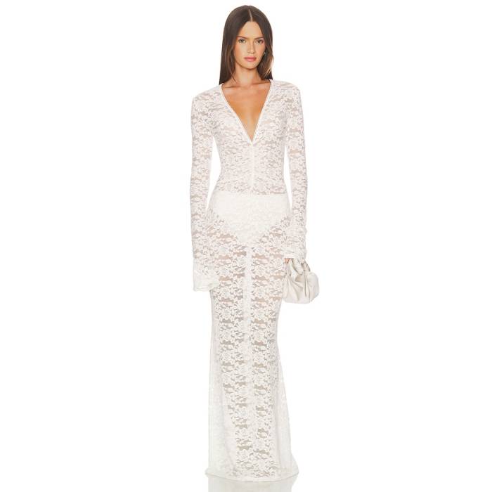 Bananhot 【 Tyler Maxi Dress Women Cream Lace 】 ドレス レディース クリーム|スニケス