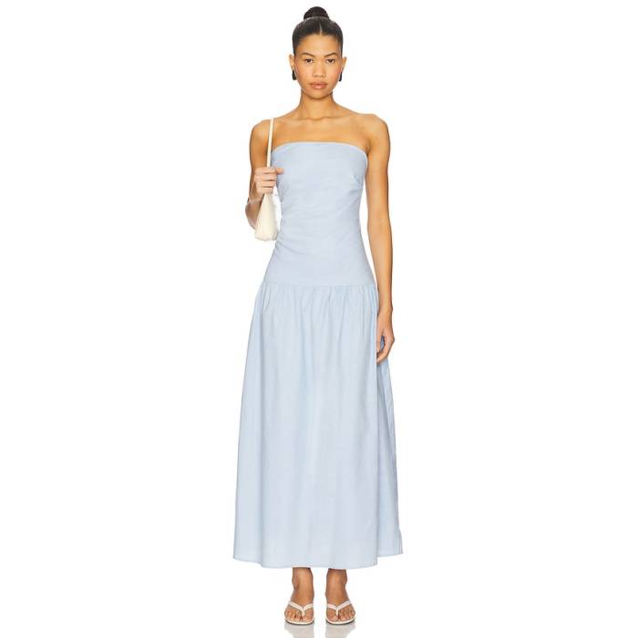 Sndys 【 Stella Maxi Dress Women Cornflower 】 御召しもの レディース