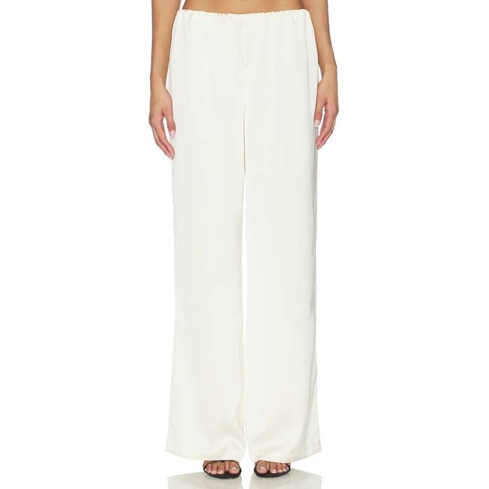 Lovers And Friends 【 Alette Satin Pants Women Ivory 】 繻子 レディース 象牙色