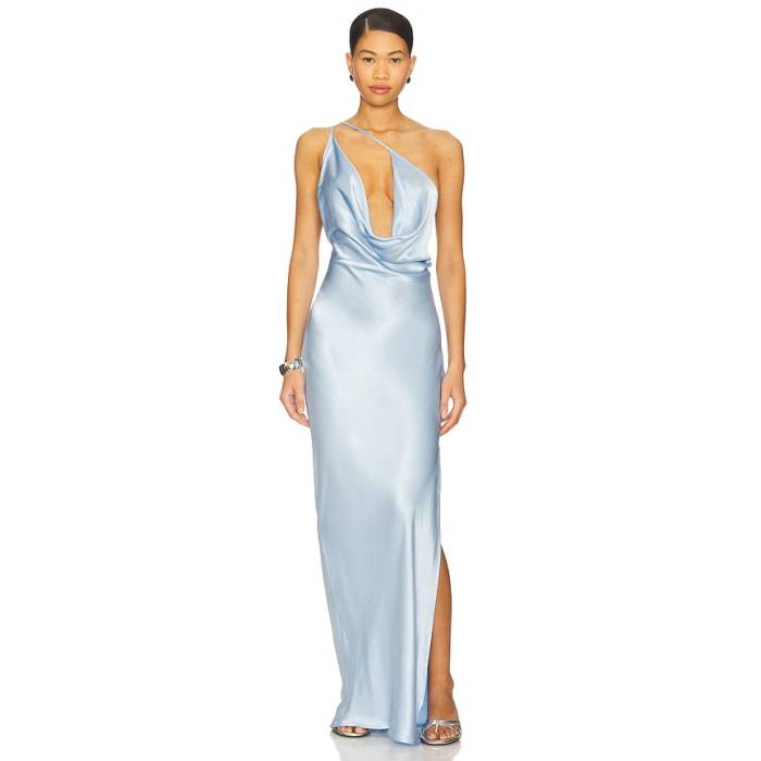 Sndys 【 X Revolve Johanna Cowl Neck Maxi Women Sky Blue 】 レディース 天の原 青み 青色