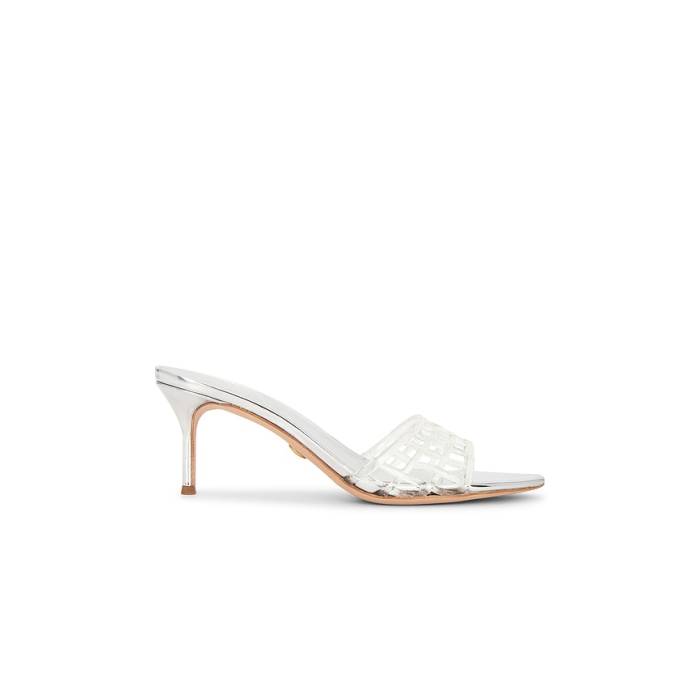 Veronica Beard 【 Tia Jelly Heel Women Clear \u0026Amp; Silver 】 踵 レディース Silver しろがね色・しろがね色