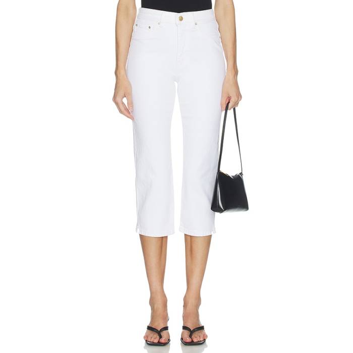 ディーエルナインティーンシックスティワン Dl1961 【 Kristy High Rise Capri Women White 】 ご機嫌 ライズ レディース 白いこと 白いこと