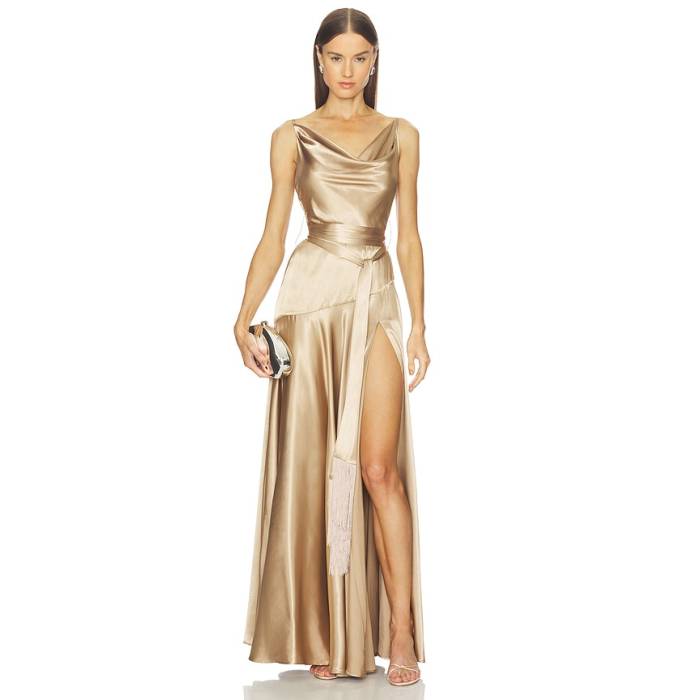 Bronx And Banco 【 Leo Maxi Dress Women Caramel 】 お召しもの レディース ドレス-レディースファッション