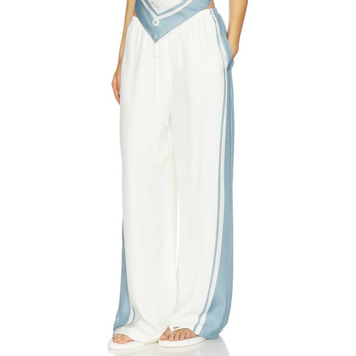 Sir. 【 Lilou Drawstring Pant Women Liora Blue 】 ズボン下 レディース 青味 青み