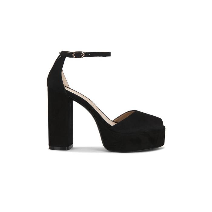 スチュアートワイツマン Stuart Weitzman 【 Sabrina Platform Pump Women Black 】 揚水機 レディース 黒いこと 黒いこと