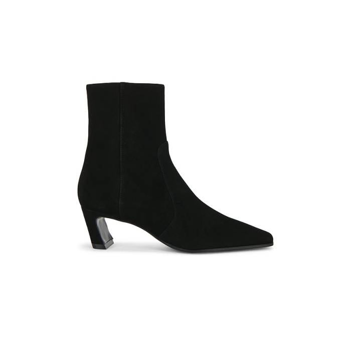 スチュアートワイツマン Stuart Weitzman 【 Stassi Zip Bootie 50 Women Black 】 レディース 黒いこと 黒いこと