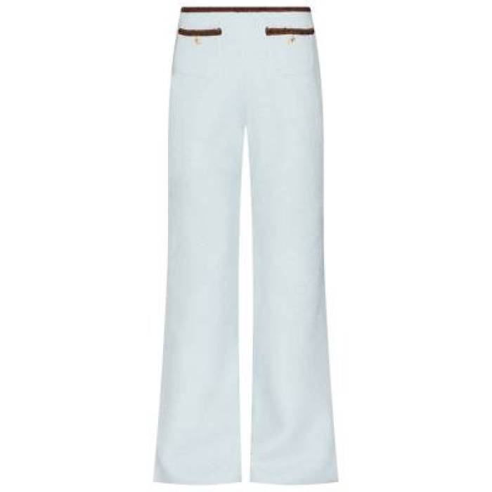 アマンダアプリチャード Amanda Uprichard 【 X Revolve Windsor Pant Women Baby Blue \u0026Amp; Chocolate Brown 】 ズボン下 レディース 青味 青み 赤銅色 赤銅色
