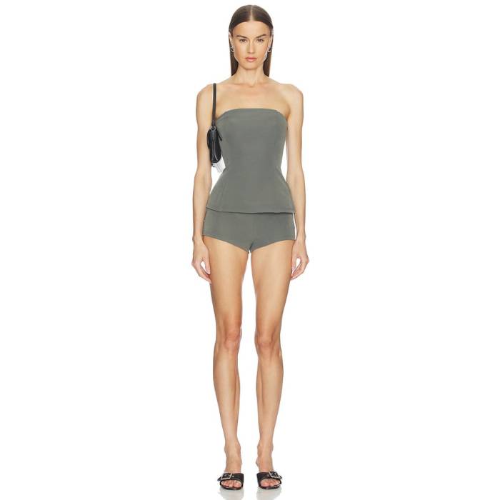 Superdown 【 Daija Short Set Women Grey 】 レディース 薄墨色 薄墨色