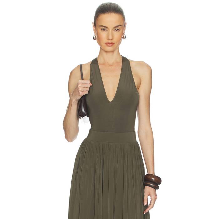 ジマーマン Zimmermann 【 Scoop Bodysuit Women Olive 】 上半身背広 レディース olive オリーブ
