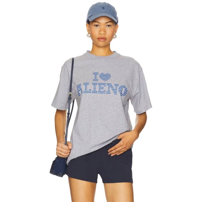 No Problemo 【 I Heart Short Sleeve Tee Unisex Grey Marl 】 Sleeve 捩り ティーシャツ ユニ一発やる 薄墨色 薄墨色 トップス-Tシャツ・カットソー