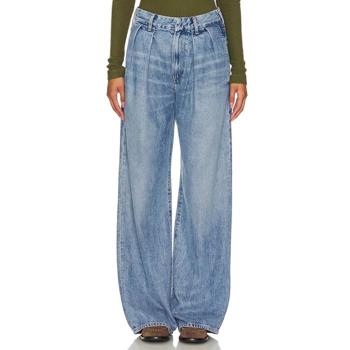 シチズンズオブヒューマニティ Citizens Of Humanity 【 Petra Pleated Wide Leg Jeans Women Nensi 】 デニム レディース