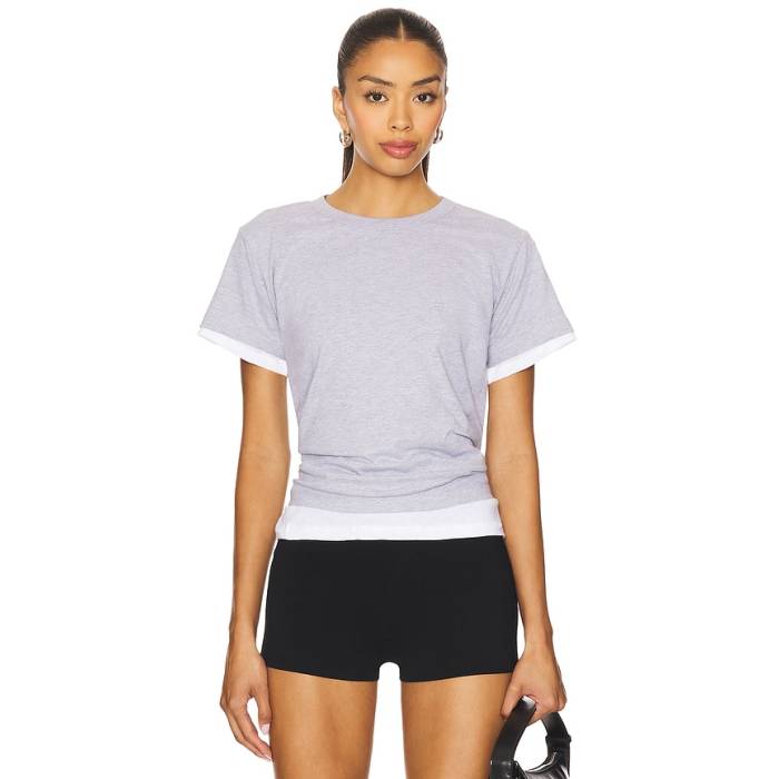 Leset 【 The Margo Tee Women Heather Grey 】 Tシャツ レディース heather ヘザー 灰色 グレー|スニケス