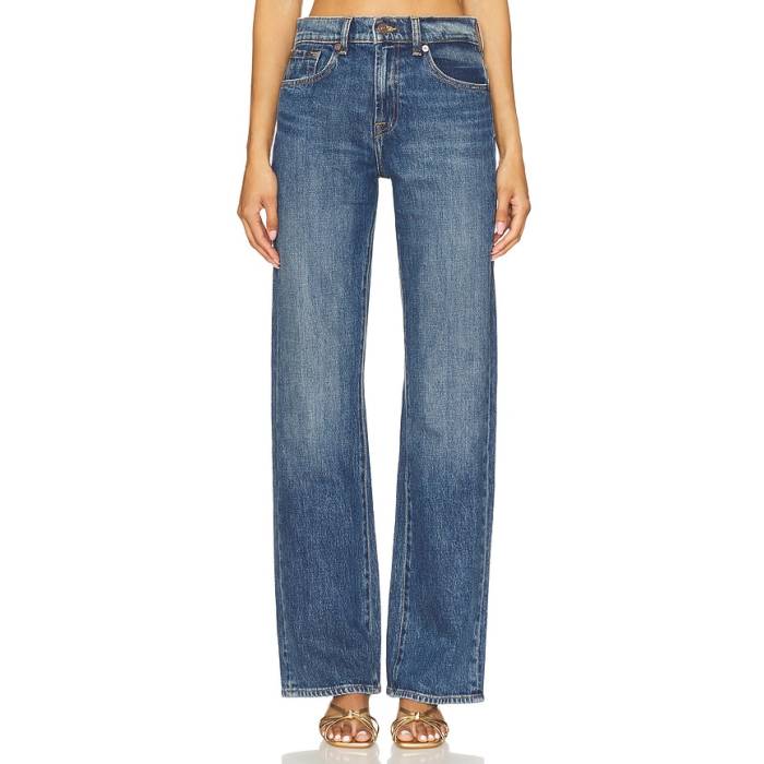 セブンフォーオールマンカインド 7 For All Mankind 【 Tess Wide Leg Jeans Women Jasper 】 デニム レディース