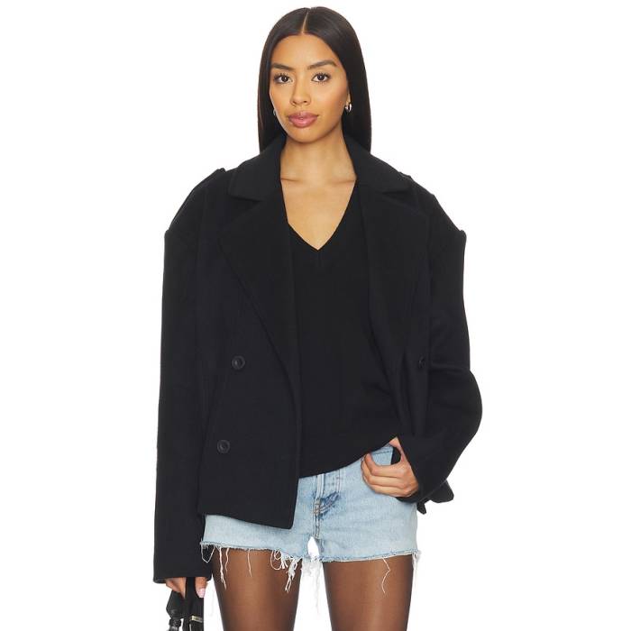 Ow Collection 【 Presley Wool Jacket Women Black 】 Jacket 上衣 レディース 黒いこと 黒いこと