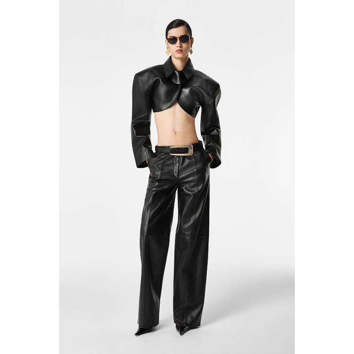Revolve Los Angeles 【 Agnes Leather Pant Women Black 】 レザー パンツ レディース 黒色 ブラック|スニケス