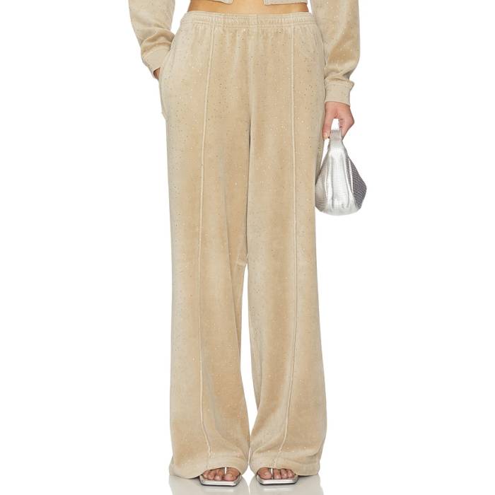 アレキサンダーワン Alexander Wang 【 Allover Hotfix Relaxed Pant Women Warm Taupe 】 ズボン下 レディース ウォーム