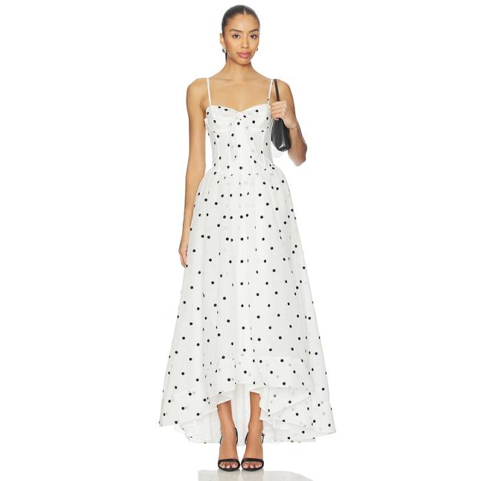 For Love \u0026 Lemons 【 Creme Brulee Maxi Dress Women White 】 お召しもの レディース 白いこと 白いこと ドレス-レディースファッション