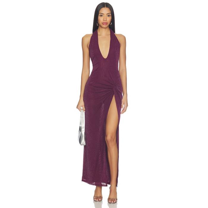 Nbd 【 Smita Maxi Dress Women Plum 】 お召しもの レディース レディースファッション-ドレス