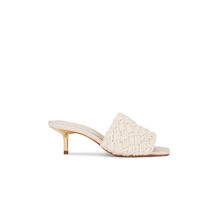 シュッツ Schutz 【 Tiana Mid Sandal Women Beige 】 ミッド レディース ベージュ