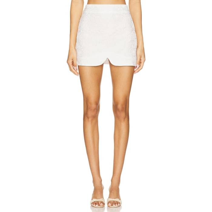 アマンダアプリチャード Amanda Uprichard 【 Bryant Skirt Women White 】 ブライアント レディース 白色 ホワイト｜スニケス