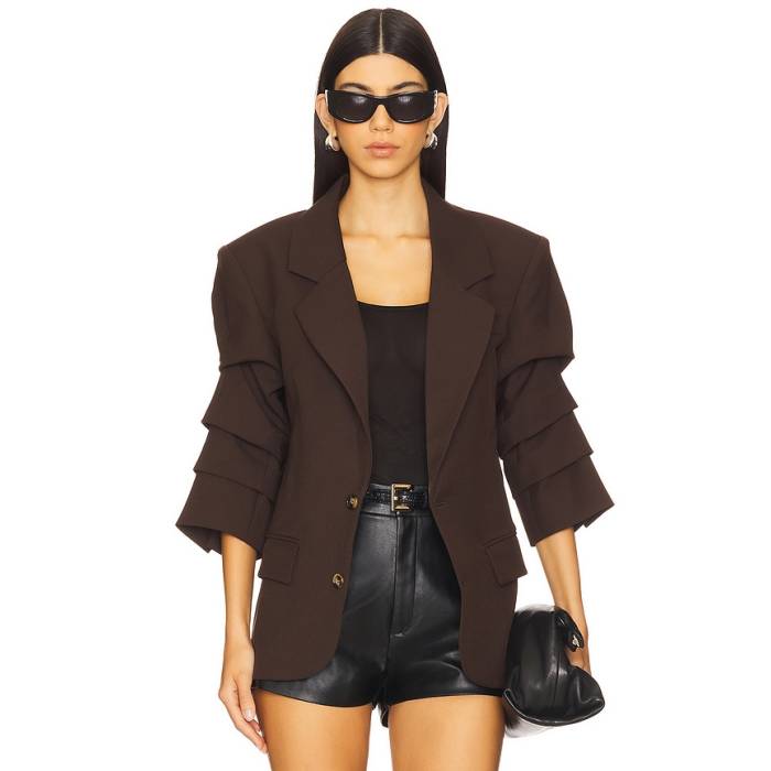 Nonchalant Label 【 Roma Blazer Women Chocolate 】 ローマ ブレイザー レディース|スニケス