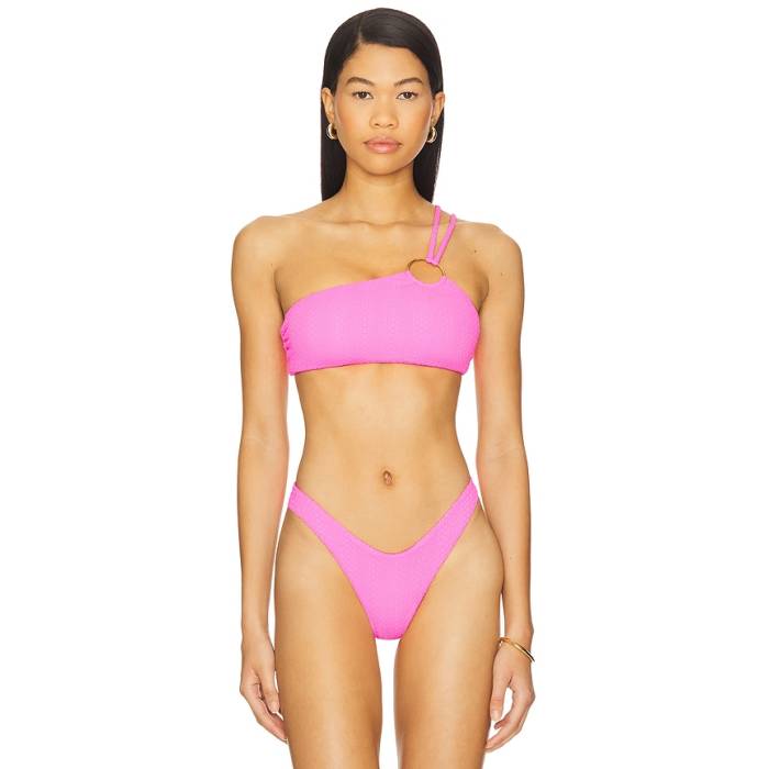 ルリファマ Luli Fama 【 Asymmetric Ring Bikini Top Women Blazing Pink 】 レディース pink ピンク｜スニケス 22,032円