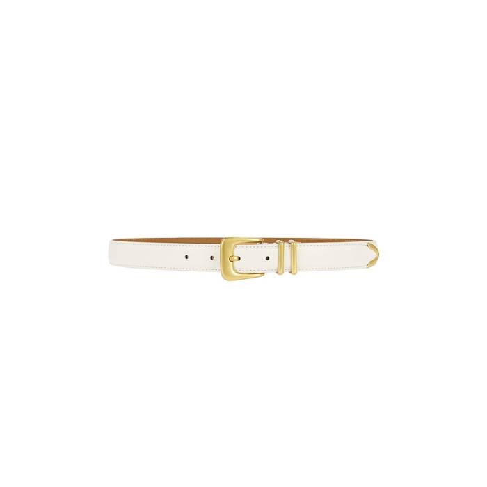 Lovers And Friends 【 Western Denim Belt Women Cream &Amp; Gold 】 ウェスタン デニム ベルト レディース クリーム ゴールド｜スニケス