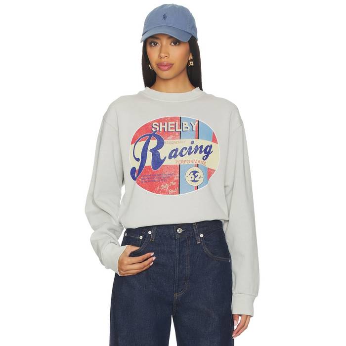 Philcos 【 Shelby Racing Sweatshirt Unisex Grey 】 汗水 調教師 ユニ一発やる 薄墨色 薄墨色