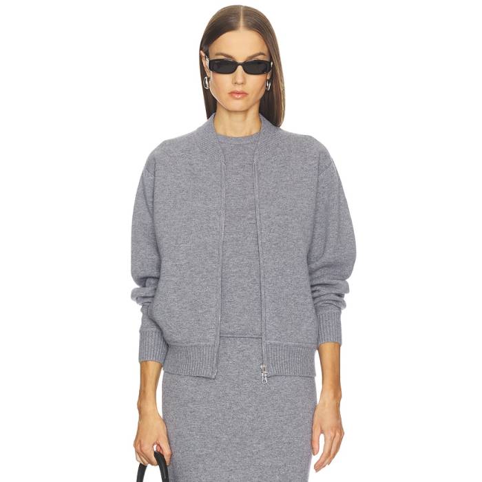 Srg 【 Velma Knit Bomber Jacket Women Grey 】 ニット Jacket ジャケット レディース 灰色 グレー｜スニケス