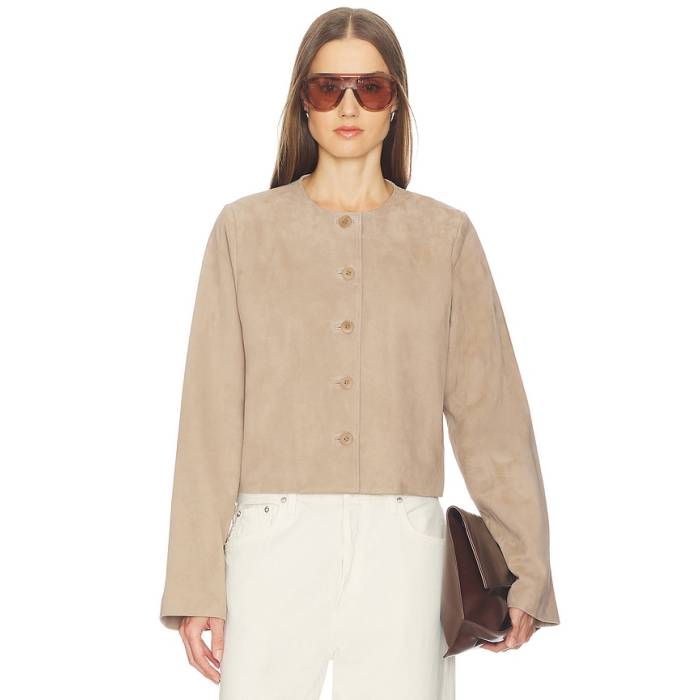 Srg 【 Jemma Suede Jacket Women Desert Sand 】 スエード・スウェード Jacket 上衣 レディース 砂色・真砂