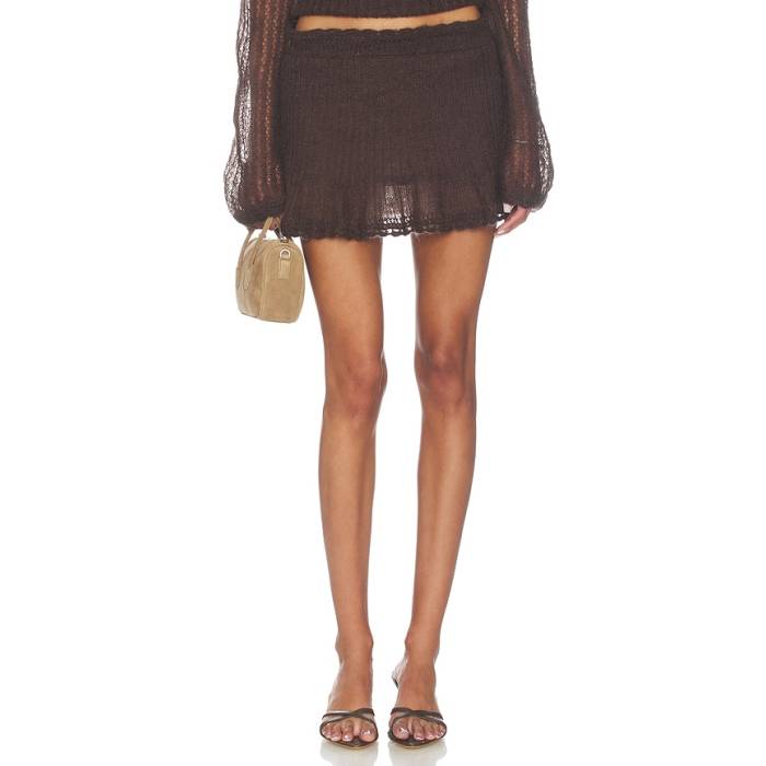 Mirror Palais 【 Little Lamb Skirt Women Brown 】 レディース 茶色 ブラウン|スニケス